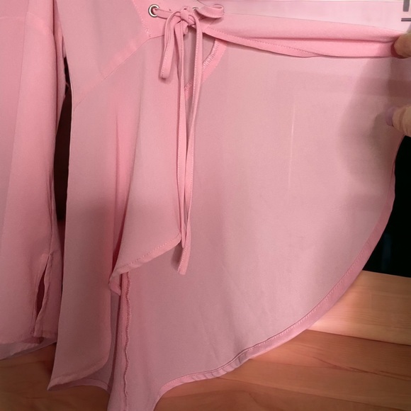 ELOQUII Boho Pink Plus Size 14 Blouse - Picture 3 of 8